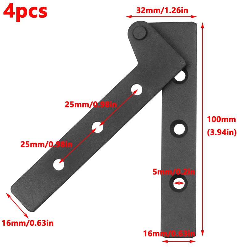 Antrader 360 Degree Rotatable Pivot Hinge for Window or Door