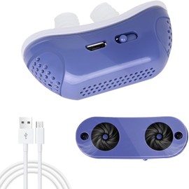 Anti Snoring Device for Men and Women, Double Vortex Stop Snoring Device,Electric Anti Snoring Devices, Adjustable and Breathable Snoring Machine,All Nose Shapes