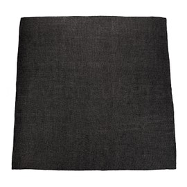 CleverDelights 36 Inch Black Burlap Square - Jute Burlap Fabric - Finished Edges - 36" x 36"