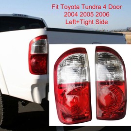 Halogen Rear Tail Lights Lamps, for Toyota Tundra Double Cab/Crew Cab 2004-2006 Tail Lights Assembly, Right and Left Side Tail lamps Light Brake Light, Stop Turn Signal Tail Light Assembly