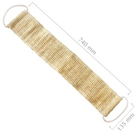 Sisal set in organic quality. Massage strap and exfoliating glove. Suitable for wet massages and dry massages. Exfoliating with back scrubber and massage glove. Organic sisal and organic cotton for wellness and care.