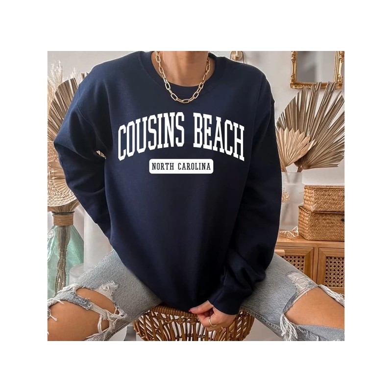 VisionSwipe Cousins Beach North Carolina Crewneck Sweatshirt - TSITP Sweater