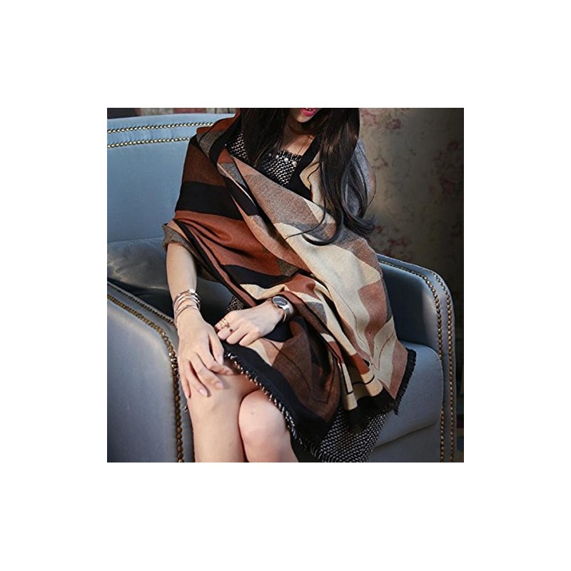 Sararose Scarf, Shawl, Large Scarf, Cashmere Touch, Geometric Pattern, Pattern,
