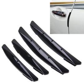 4 x Car Black Rubber Door Edge Protector Door Edge Protector Sticker