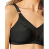 Wonderbra Womens Classic Support Wire-free Bras, Black, 44DD US
