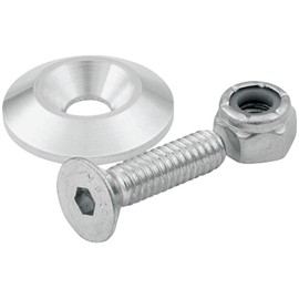 Allstar Performance ALL18632 1/4" x 1" Countersunk Bolt Kit with 1" OD Washer, (Set of 10)