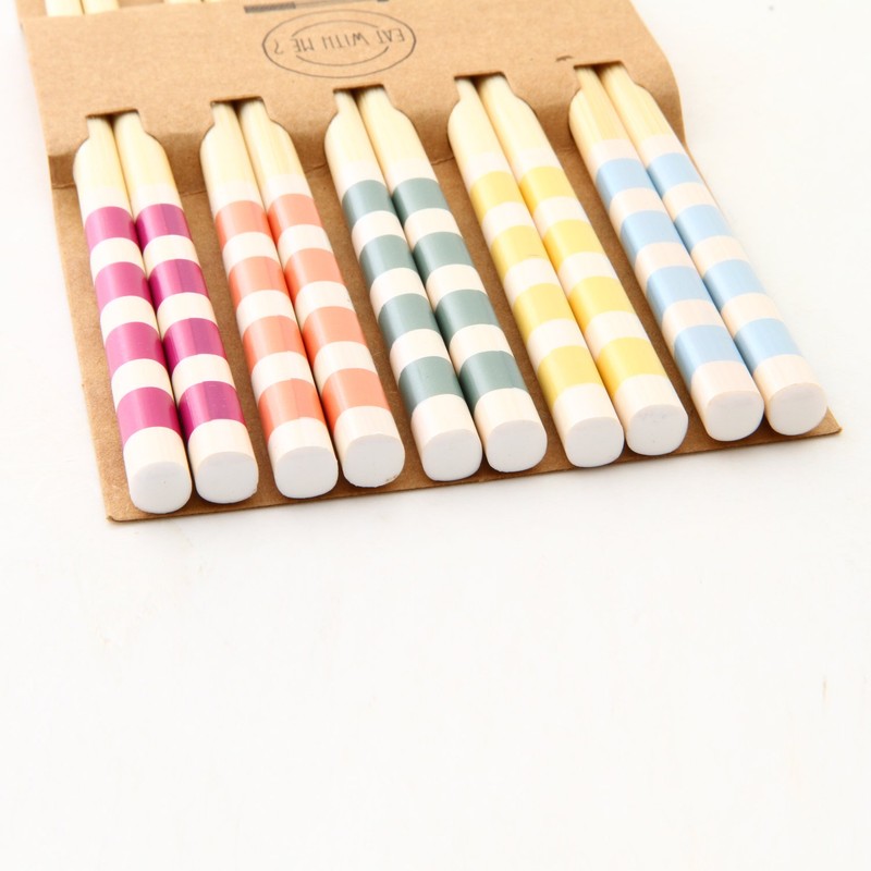 Fuji Boeki Chopsticks Set of 5 Border 10940