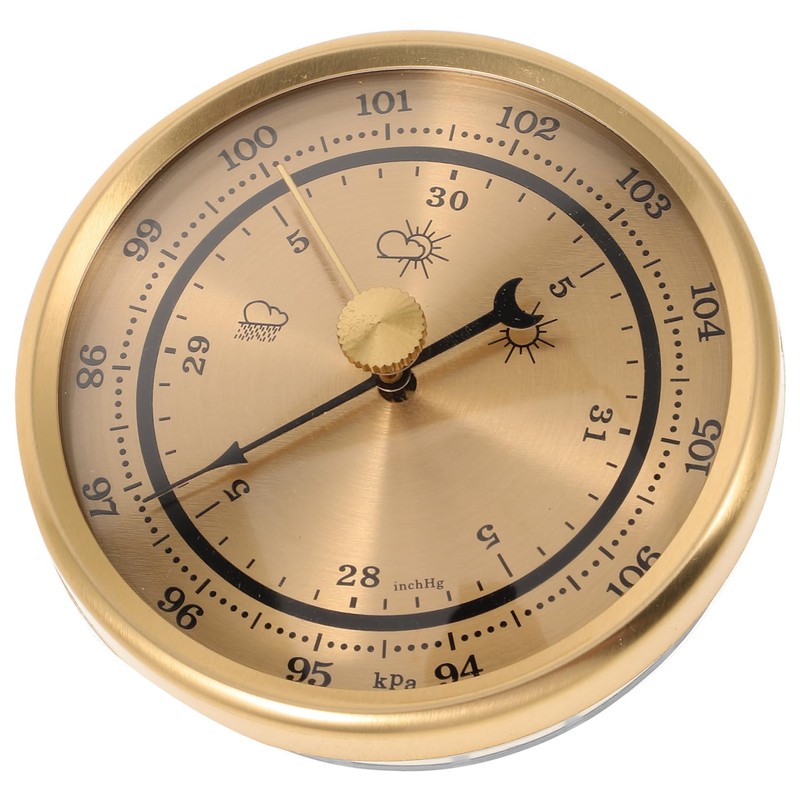 Kisangel 5pcs Accurate Barometer Home Dial Display Air Pressure Gauge