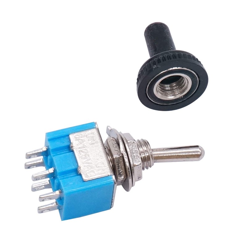 Taiss / 10 pieces blue mini toggle switch 3-pin SPDT