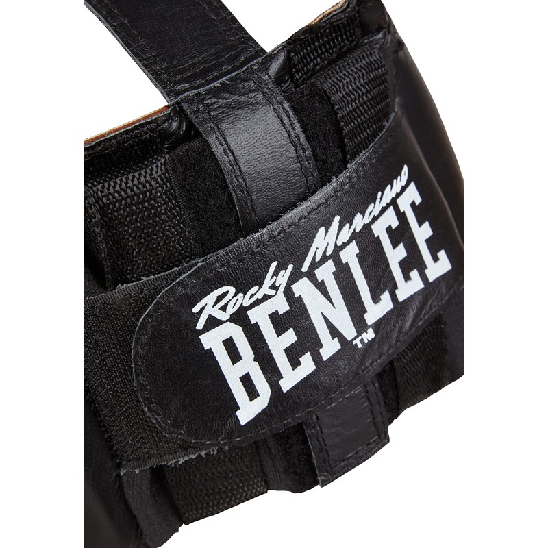 Benlee Rocky Marciano Leather Headguard Tyson - Black, Small/Medium