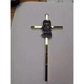7 Inch Brass GUARDIAN ANGEL Wall Cross Great gift for boy or girl in GIFT BOX