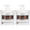 Advanced Clinicals Coconut Oil Cream. Two Spa Size 16oz Moisturizing