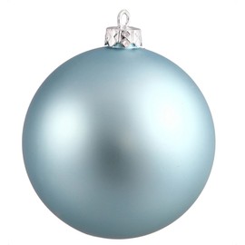 Vickerman 34960 - 4" Baby Blue Matte Ball Christmas Tree Ornament (6 pack) (N591032DMV)