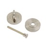 VIBE Bathroom Turn Keyhole Escutcheon on Satin Nickel Plated Keyhole