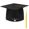Hkyiowdp 2025 Improved Graduation Hat with Tassels, Black Graduation Hat,