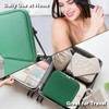 SLUMAZI Travel Makeup Bag with LED Mirror and 10x magnifying