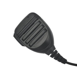 HELETUL 2 Pin Shoulder Mic Radio Microphone Speaker Lapel for Motorola Mag One bpr40 cls1410 cp200d cp100d cp185 cp200 dtr700 cls1110 cp200xls rmm2050 rdu4100 pr400 gp300(Black,2 Pack,Waterproof)