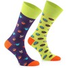 TODO Colours Funny Socks with Motif - Multicoloured, Colourful, Crazy