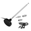 Universal New Magnetic Base FM Radio Telescopic Antenna and Amplifier