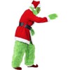 Christmas Costume for Men, Green Big Monster Adult 7PCS Deluxe