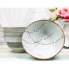 Set Of 4 Japanese Soushun Sakura Cherry Blossoms Porcelain Soup