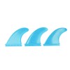 3Pcs Surfboard Fins PVC Thruster Fins Surfing Board Accessories for