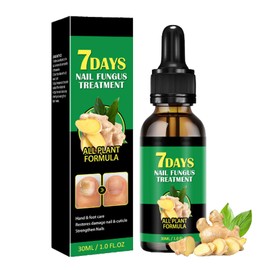 Ginger Nail Care Serum, Nail Strengthener For Damaged Nails, Natural Nail Repair Essence Treatment With 7-Day Shine Renewal, Nail Growth Support Serum, Nail Infection Treatment Visible Effect