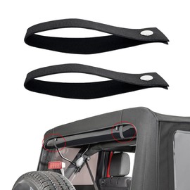 Rear Window Strap for Jeep,Soft Top Straps,Tie Down Straps Compatible with Jeep Wrangler JK JKU 2007-2018,2Pcs
