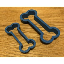 3DesignCreationsCo Dog Bone Cookie Cutters (2 pack)- 3 and 4 inches Long!