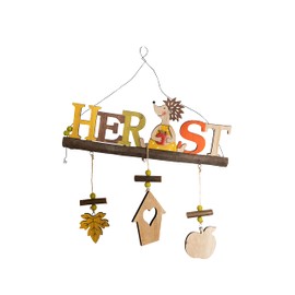 HEITMANN DECO Hanger Autumn Wall and Door Sign, Approx. 28 x 3 x 15 cm, Multi-Coloured