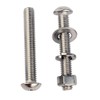 VAMUOEFL 3/8-16 Bolts, 1-1/2" Button Head Socket Cap Bolts Screws