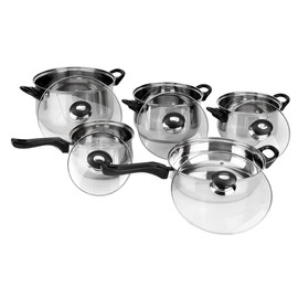 Magefesa 01BXFAMILY10 10-Piece Family Stainless Steel Cookware Set