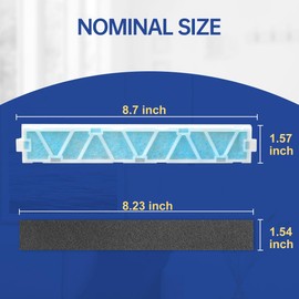 Aliveair 6-Pack MAC-408FT-E Replacement Filter and 6-Pack Carbon Filter Compatible with Mitsubishi Electric MAC-408FT-E MSL-GL15NA Air Conditioner Filter