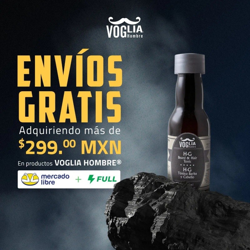 Tónico De Crecimiento Para Barba Y Cabello - Pack 6