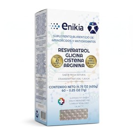 Resveratrol, L Glicina, L Arginina y L Cisteína, Suplementos alimenticios con aminoácidos y antioxidantes elaborados con NANOTECNOLOGIA 60 sobres...  
