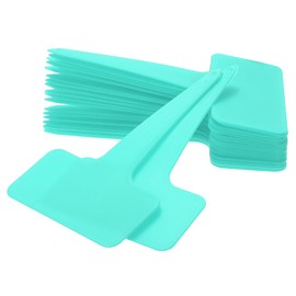 uxcell 100Pcs 4 Inch Plant Labels Large T-Style Garden Marker Plant Tags Garden Labels for Flower Beds,Pots Vegetables Lake Blue