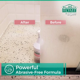 CHOMP! Shower Hardwater Stain Cleaner: Healthier Home ShowerDoorMagic Gel Remover with Scum Shield for Glass, Fiberglass, Removes Hard Water, Soap Scum, Calcium, Lime Scale, Grime Grapefruit 32 oz