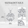 BETHZA Diamond Tree of Life Necklace 925 Sterling Silver Family