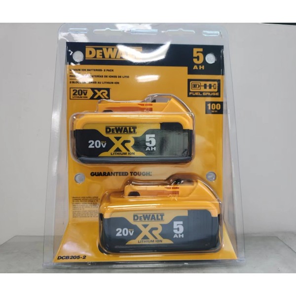 Battery 2PCS NEW For Dewalt DCB205 20 Volt 20v Max
