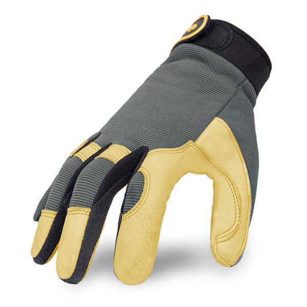 Intra-FIT Genuine Deerskin Work Gloves (Medium)