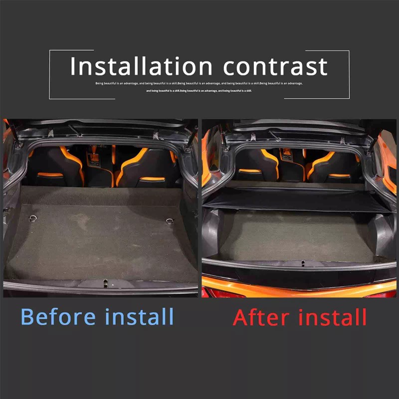 MODY For Corvette C7 2014-2019 Trunk Security Lower Cargo Shade
