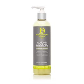 Design Essentials Natural Almond & Avocado Moisturizing & Detangling Sulfate-Free Shampoo, 12 Ounce
