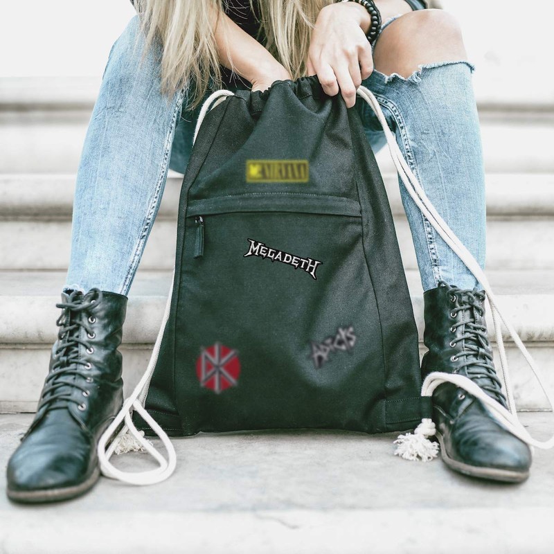 Application Megadeth Silver Logo Patch Novelty