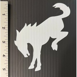 Bronco Ford Bronco Bucking Horse 5 inch vinyl decal 2 Pack - Yellow