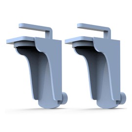 Xprite Heavy Duty Shipping Container Jack Lug-44,092 LB Capacity, Leveling Tool with L-Shaped Handle, Steel Shipping Container Accessories Used to Stabilize Containers and Keep Loads Secure, Gray,2PCS