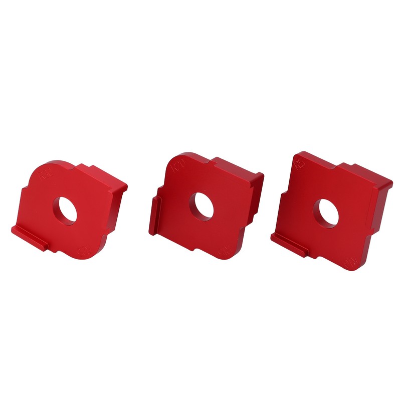 3PCS Radius Jig Router Template Handheld Aluminum Alloy Rust Proof