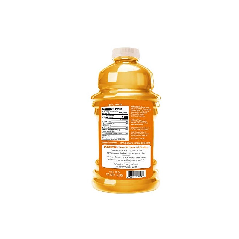 Kedem Juice White Grape, 64-ounces (Pack of2)