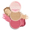 Boobeen Blush & Highlighter Powder, Natural Blendable Blusher & Highlighter