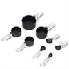 black Measuring Tools 8-Piece - 4 Measuring Cups / 4