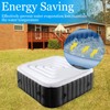 Inflatable Hot Tub Cover Energy Saving Lid for Outdoor Hot